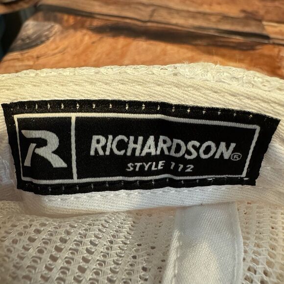 KO Trading Hat Cap Snapback Adjustable Black Richardson 112 Trucker White Mesh - Picture 7 of 8